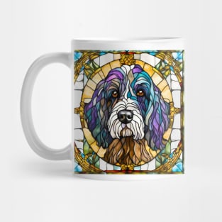 Stained Glass Portuguese Water Dog Mug